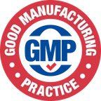 Good Manufacturing Practice seal used in the ExiTide artwork