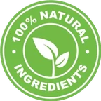 100% Natural Ingredients seal used in the ExiTide artwork
